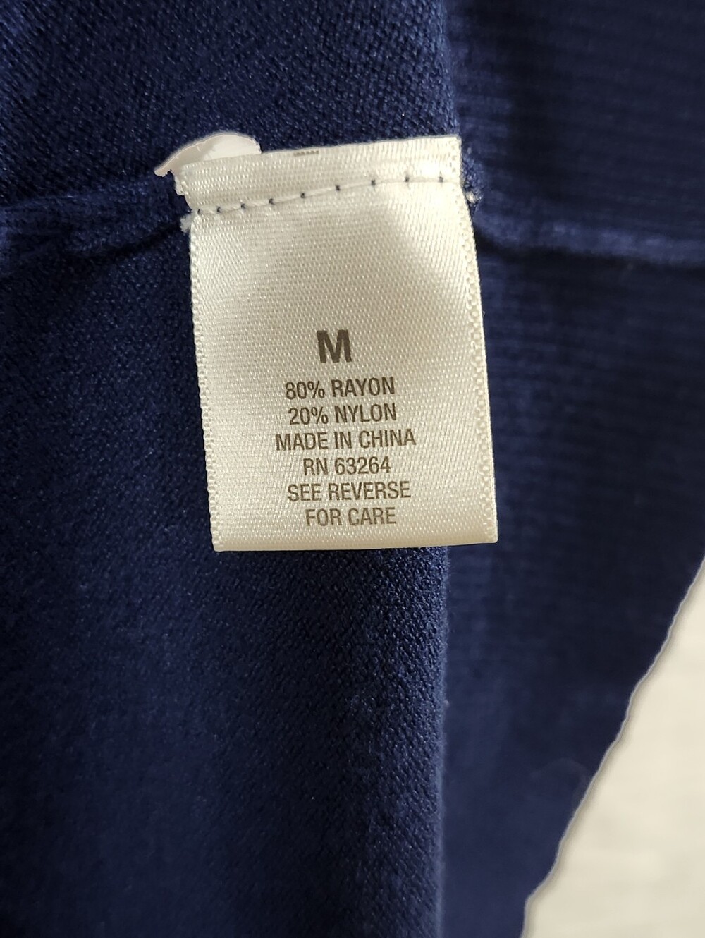dressbarn Navy Short-Sleeve Open Cardigan - Picture 4 of 5